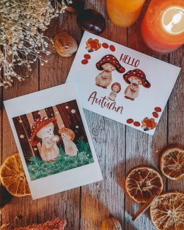 Lot de 7 cartes collection d'Automne 2021