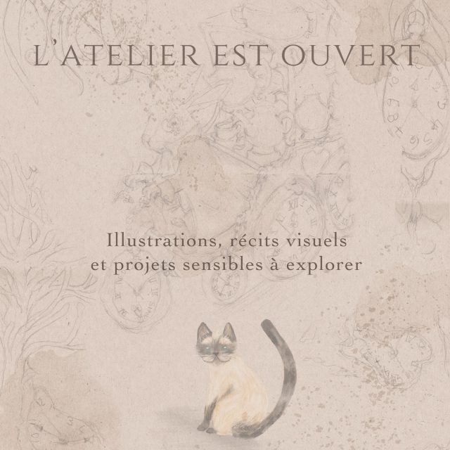 Après de longs mois de création silencieuse, 
l’atelier ouvre enfin ses portes.

Vous y trouverez des illustrations, des projets narratifs, 
des fragments d’univers et des créations pensées comme des objets à garder.

Bienvenue dans l’atelier. 
www.elodiemarc.com
.
 #illustrationfrancaise #illustratrice #atelierdartiste 
#illustrationartistique #artiststudio