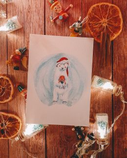 Papeterie Carte de Noël - Ours