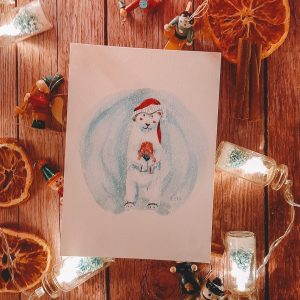 Papeterie Carte de Noël - Ours