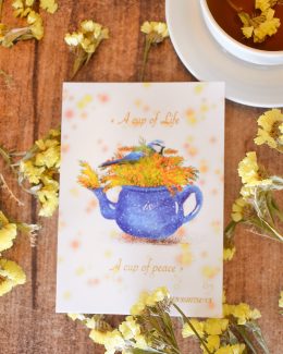Carte A cup of tea is a cup of peace