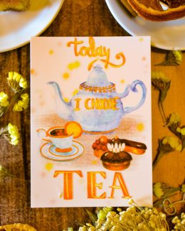 Carte Today I choose tea !
