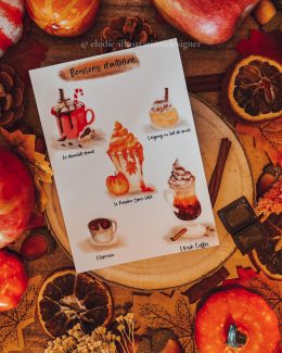 Cartes Boisssons d'automne