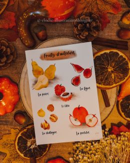 Cartes Fruits d'automne