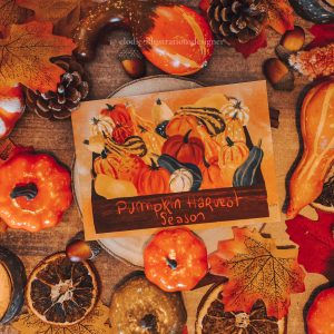 Carte Pumpkin Harvest season