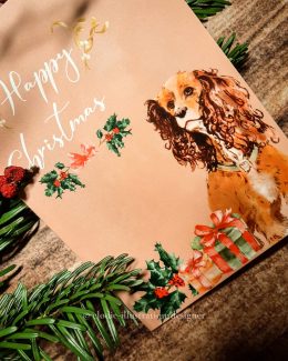 Carte de Voeux "LADY AND THE TRAMP" -LADY