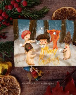 Carte Bataille de boules de neige