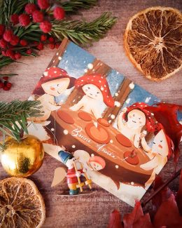 Carte Galette des Rois-Bonne année!