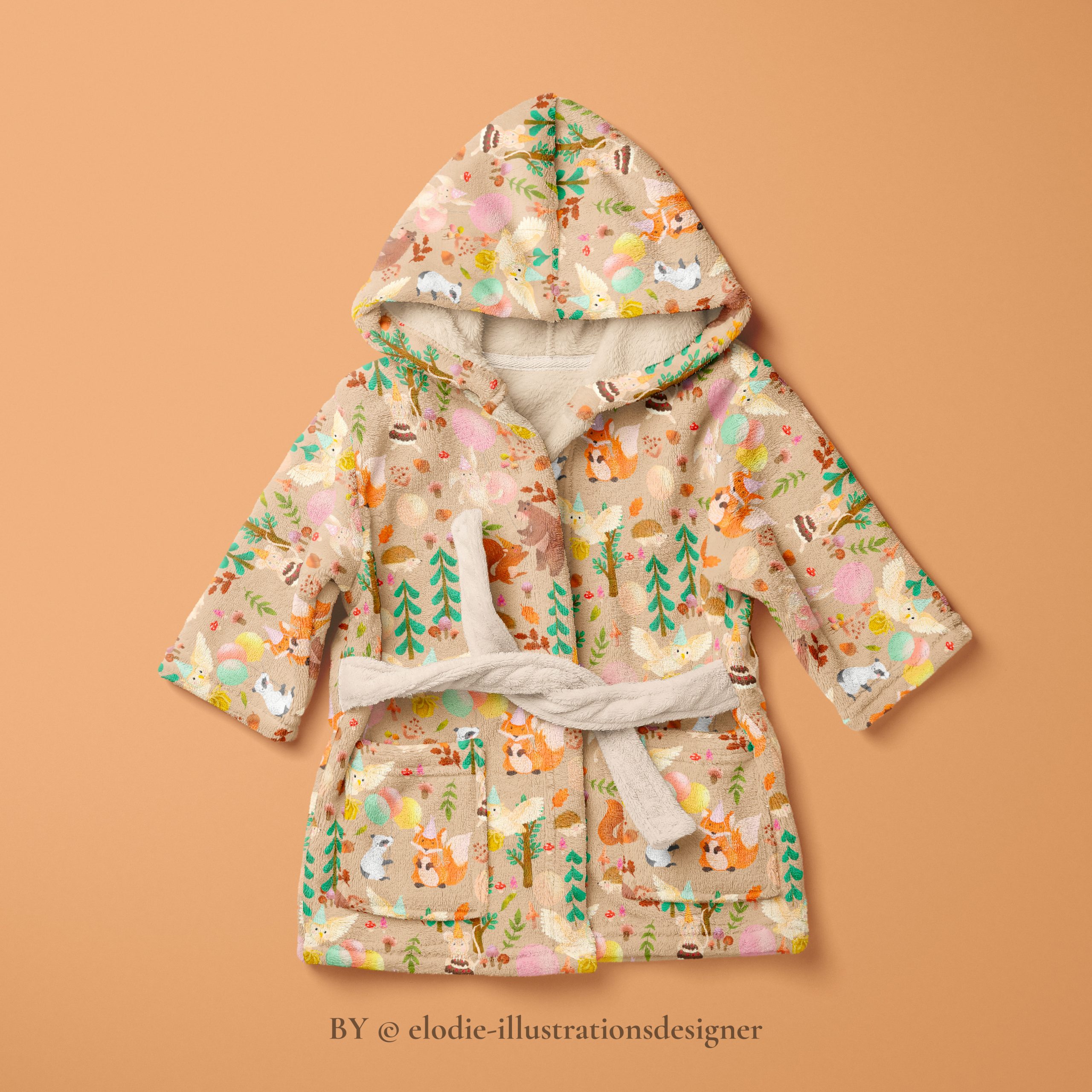 TEXTILES PATTERNS  "WOODLAND BIRTHDAY COLLECTION"